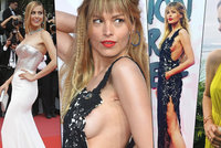 Těžká šichta Petry Němcové v Cannes: Ukazuje prsa, šperky a "eko" šaty dnem i nocí!