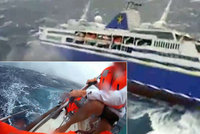 Boj o přežití uprostřed nelítostného moře: Pasažéry na lodi ohrožovaly 10metrové vlny