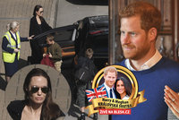 Hvězdný host Harryho a Meghan? Do Londýna přiletěla Angelina Jolie!