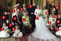 Oficiální foto ze svatby Harryho a Meghan: Poznáte královské členy?