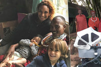 Těhotná Abbasová v Africe i s dětmi: Masajové šíleli z kočárku! Neznali ho