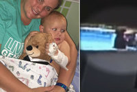 Pětiměsíční chlapec se topil v bazénu: Matka ho vytáhla už modrého, přesto dítě přežilo
