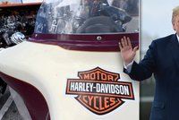 Dělat Harleye jinde? Nikdy! Trump kritizoval výrobce motorek za přesouvání do Evropy