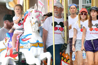 Bruce Willis (63): Akčně vyvenčil »babinec« v Disneylandu