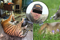 Popravoval a zpracovával šelmy na lektvary. Miloš Hrozínek (35) byl odsouzen i za pytlačení. Před tygry lovil muflony