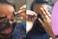 Dívka při odstraňování pleťové masky přišla o obočí! Nepřečetla si návod