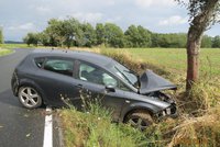 Řidička se vybourala na Plzeňsku: Narazila přímo do stromu