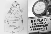 FOTO: „Běž domů, Ivane“ a „Vyměním brožovaného Lenina za svázaného Brežněva“: Češi v srpnu 1968 bojovali humorem