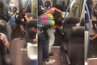 Drsná bitka ve vlaku: Žena dostala od agresorky salvu pěstí, do mely se pak přimotali dva rváči