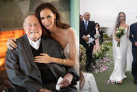 Utajená svatba Bushovy dcery: Exprezident ji vedl k oltáři, nechyběl ani Bush starší