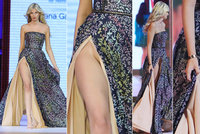 Rozevlátá sukně sexy modelky rozdělila Prahu: Má, nebo nemá kalhotky?