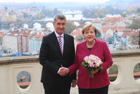 Merkelová v Praze Zemana vynechala. S Babišem řešili vztahy v EU i pomoc Africe