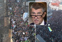 ONLINE Velký protest proti Babišovi: Odstup, satane, bouří tisíce lidí v centru Prahy