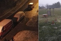První sníh na řadě míst Česka. A meteorologové varují řidiče před ledovkou