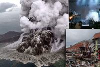 Tsunami v Indonésii má už 222 obětí. Po erupci sopky umírali i na koncertě