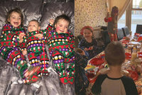 Vánoce rodiny s 21 dětmi: Balení dárků od srpna, košíky plné k prasknutí a hry na směny
