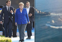 Macron s Merkelovou hřímají společně proti Rusku: „Propusťte uvězněné námořníky“