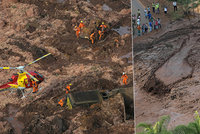 Protržená přehrada: 9 mrtvých při obří havárii, tři stovky lidí v Brazílii se pohřešují