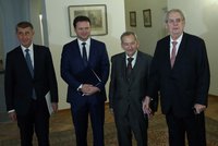 Zeman bude přemlouvat na Hradě „bandu čtyř“. Chce dál oduznání Kosova
