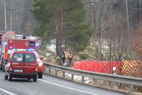 Tragická havárie u Prahy: Mezi Kostelcem nad Černými lesy a Kozojedy narazil vůz s dětmi do stromu