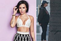 Bývalá hvězda Disney Demi Lovatová k nepoznání! Závislost na drogách léčí jídlem