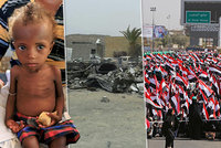 „Smrt Americe!“ skandovali v rozbombardovaném městě. Válka v Jemenu drtí místní