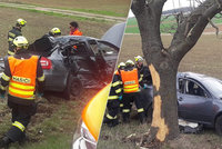 Vážná nehoda u Berouna: Řidiče (†68) nezachránila ani sanitka, která jela zrovna kolem