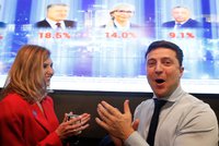 Prezidenta „smetl“ komik: První kolo voleb na Ukrajině vyhrál Zelenskyj, ukazují průzkumy
