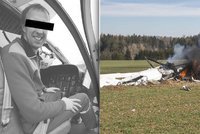 Ve zříceném vrtulníku zahynuli dva lidé: Srazil ho dravec?