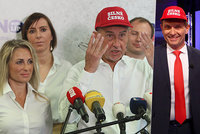Babišova kampaň: Červenou čepici dal i Soukupovi. „Okopčil jsem to od Trumpa“