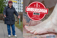 Seniorka (68) má nohu plnou šroubů: Na namrzlém chodníku si zlomila kotník! Kdo zaplatí odškodné?