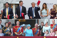 Trump vezme ke královně celou rodinu a na banketu ho čeká i Kate s Williamem