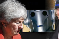 Mayová i Boris Johnson dostávají od Britů „čočku“. Twitter žije vlnou karikatur