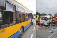 Vážná nehoda na Zlínsku: Boural autobus plný cestujících!