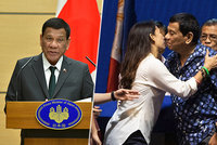 „Byl jsem gay, ale vyléčily mě krásné ženy,“ tvrdí prezident. Pak líbal Filipínky