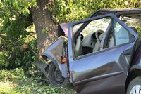 Vážná nehoda na Litoměřicku: Řidička a dvě děti těžce zraněny! Na místo vzlétly dva vrtulníky