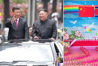 Obří sláva na počest čínského hosta: Kim a Si Ťin-pching si připili na „zářnou budoucnost“