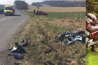 Motorkář Pepa zahynul po srážce s předjíždějícím autem: Do osmnáctin mu chyběl jediný měsíc
