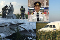 Zázrak v kukuřici: Airbus byl ve středu v Praze. Jeho pilot je v Rusku hrdina