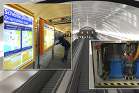 Sovětské eskalátory v metru na „Karláku“ vyměnili za pomalejší „funglovky“: Vestibul se po 10 měsících otevřel