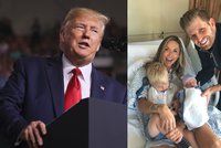 Pyšný Trump se raduje z holčičky. Syn Eric se mu postaral o desáté vnouče