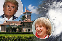 Hurikán ohrožuje i Trumpův resort. Expremiérka Kanady doufá, že živel sídlo zasáhne