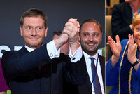 Strana Merkelové uspěla v Sasku. „Na paty“ jí ale šlapala protiimigrační AfD