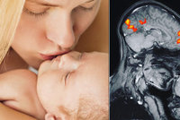 Unikátní fotka čisté lásky: Maminka líbá maličkého syna, mozek září štěstím