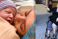 Novopečená matka Miluše Bittnerová (41): Po porodu zůstane na vozíku!