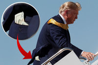 Vítr odhalil, jak Trump nosí bankovky po kapsách. „Rád nechávám dýška,“ přiznal prezident