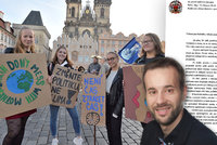 Pirátský radní „školil“ ředitele v Praze: Omluvte účastníky stávky za klima z výuky