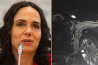 Děsivá nehoda europoslankyně: Z jejího auta zbyl zdemolovaný vrak!