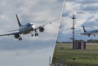 VIDEO: Letadla mají kvůli větru problémy! Na přistání v Praze čekala i hodinu