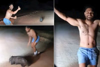 Polonahý expolicista umlátil kamenem vzácné zvíře: Brutální video zveřejnil na internetu